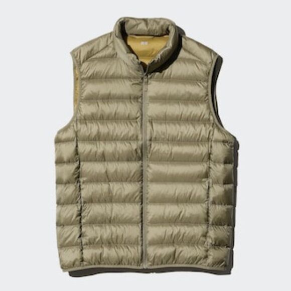 UNIQLO Ultra Light Down Vest Gold/Tan - L - Picture 1 of 9